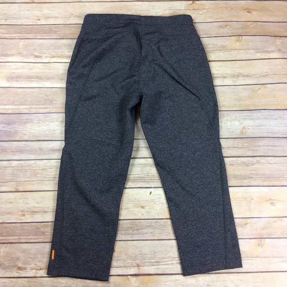 Lucy Activewear Small Heathered Gray Crop Leggings - Picture 5 of 8